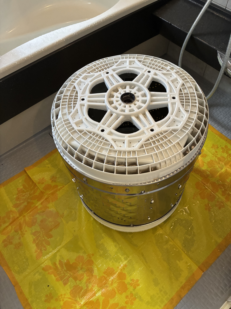 奈良県生駒市の洗濯機分解クリーニングの作業後3