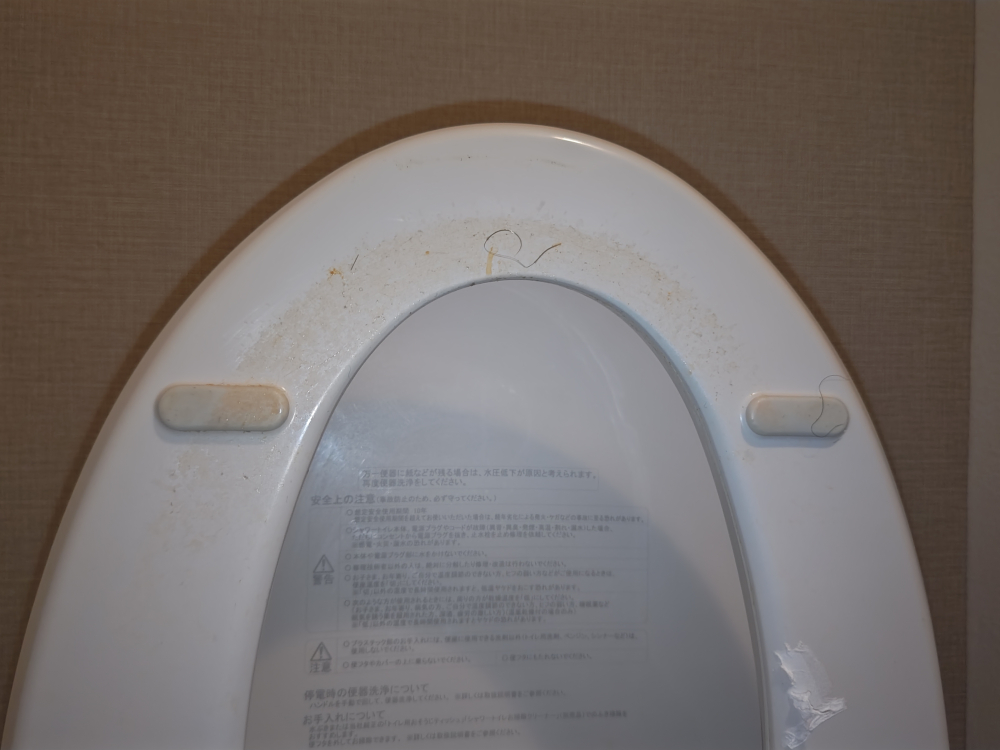 東京都新宿区富久町のトイレクリーニングの作業前2