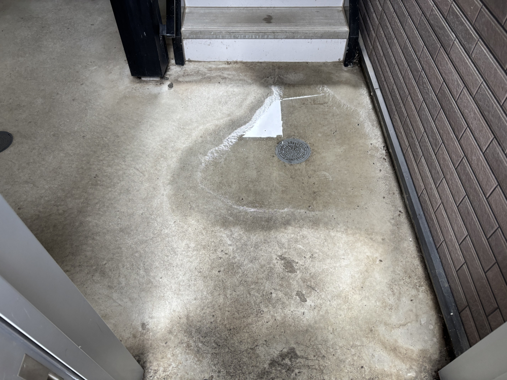 宮城県仙台市青葉区川内川前丁のビル・マンション共用部清掃の作業前2