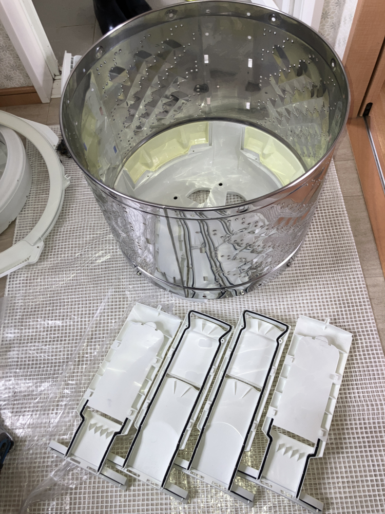 福島県いわき市の洗濯機分解クリーニングの作業後1