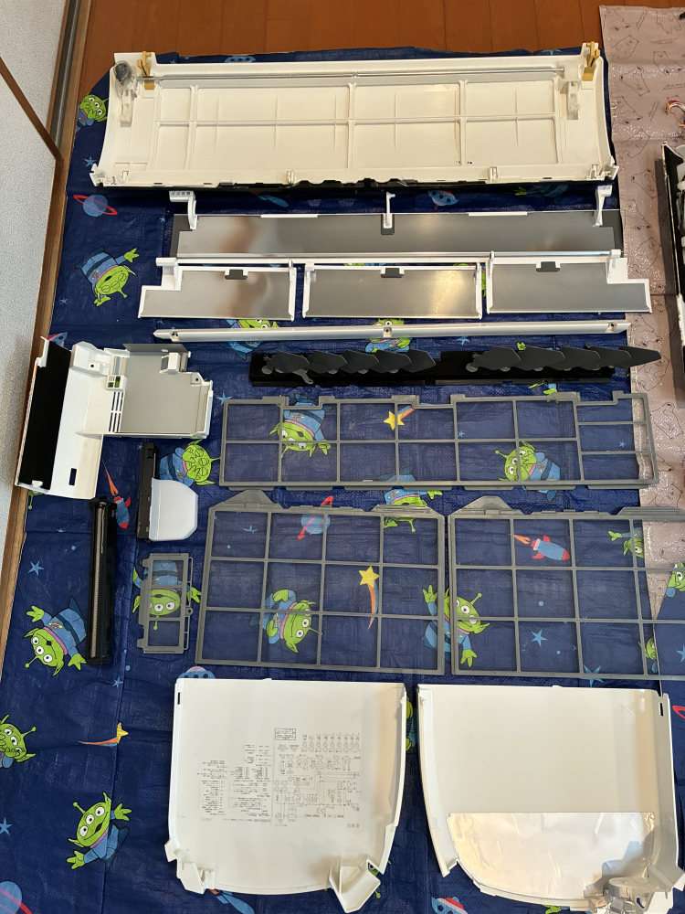 大阪府豊中市上野東のお掃除機能付きエアコンの作業後2