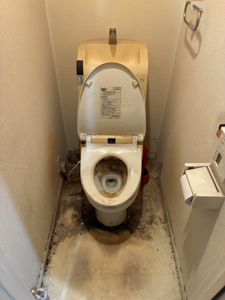 神奈川県横浜市保土ケ谷区のトイレクリーニングの作業前1