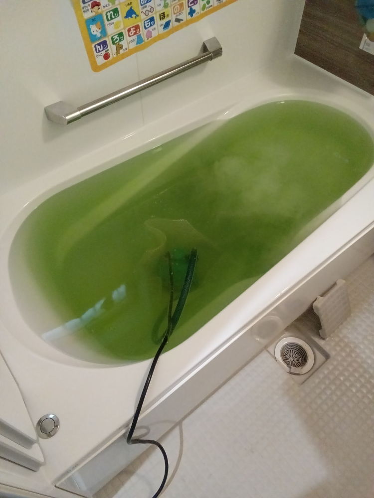 兵庫県伊丹市の追い焚き配管除菌洗浄の作業後1