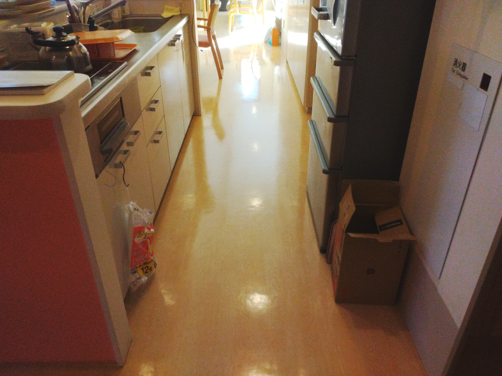 鹿児島県鹿児島市鴨池新町の医療・介護施設清掃の作業後2