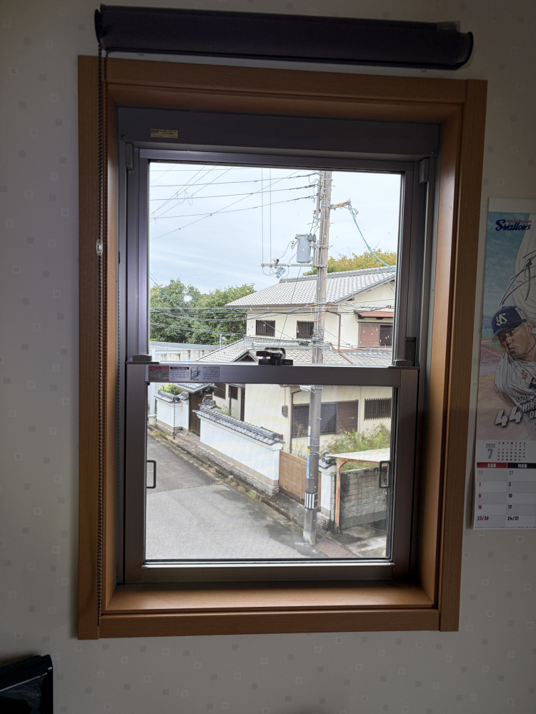 兵庫県川西市清和台東の窓ガラス・サッシクリーニングの作業後3
