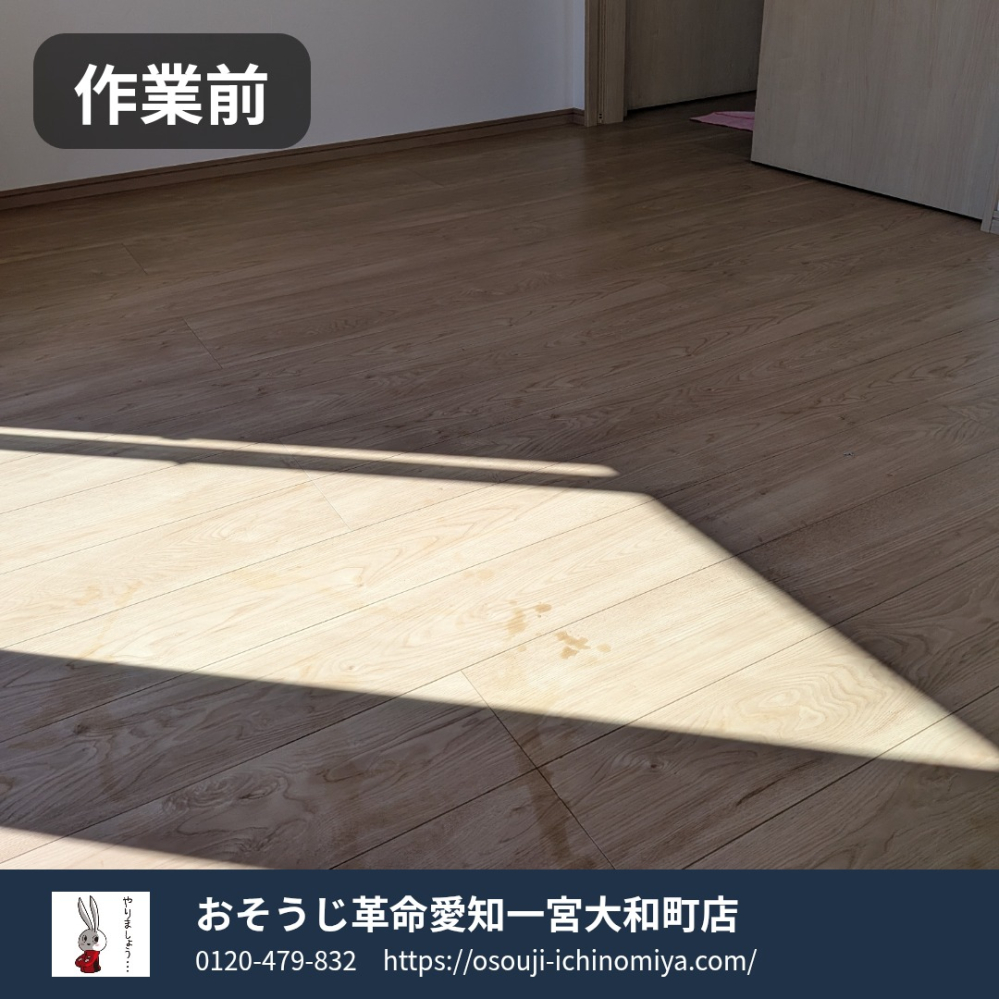 愛知県一宮市の賃貸住宅退去後の原状回復クリーニングの作業前2