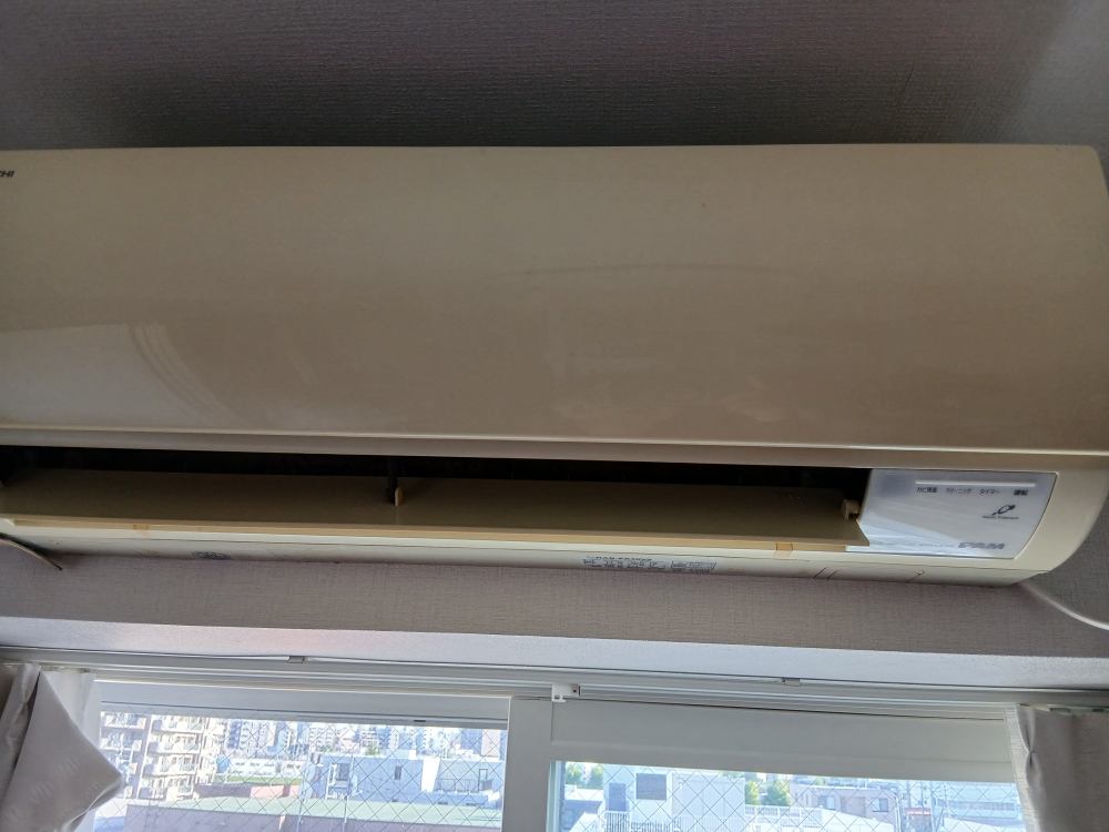 北海道札幌市中央区の壁掛けエアコンの作業前3