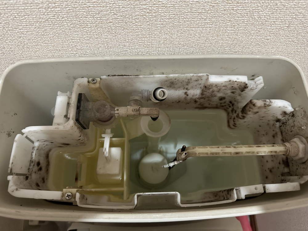 大阪府大阪市中央区のトイレクリーニングの作業前1