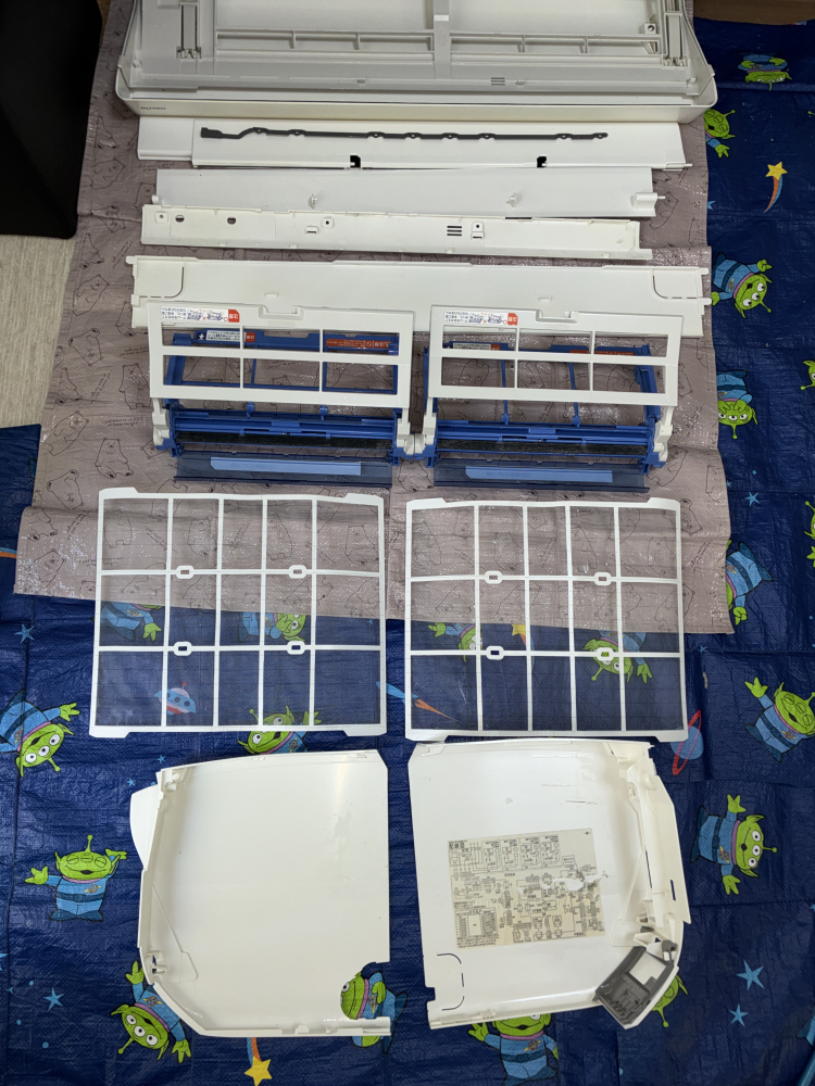 大阪府枚方市桜ヶ丘のお掃除機能付きエアコンの作業後2