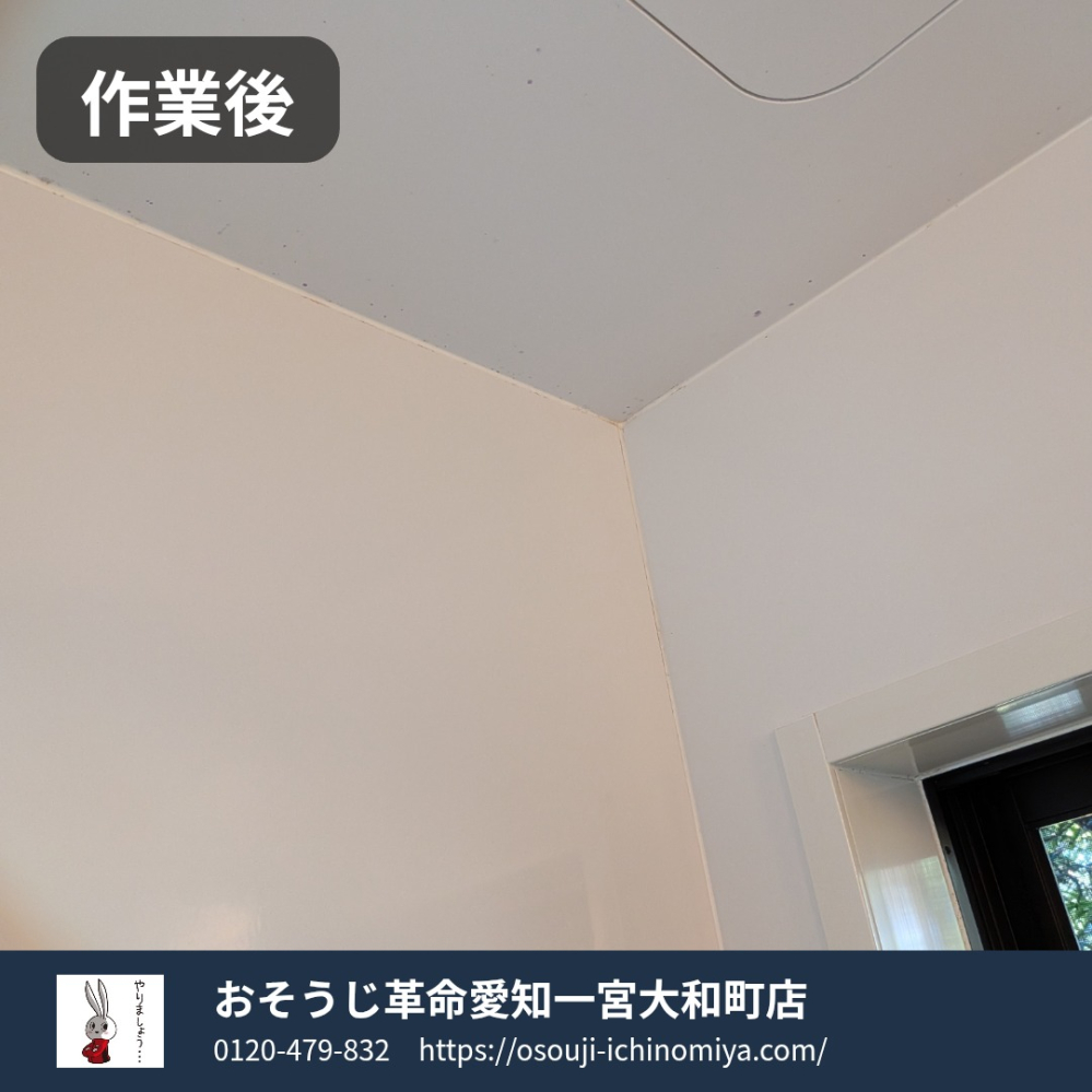 愛知県一宮市上祖父江の浴室・お風呂クリーニングの作業後3