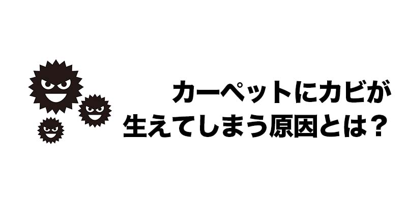 カーペットにカビが生えてしまう原因とは？