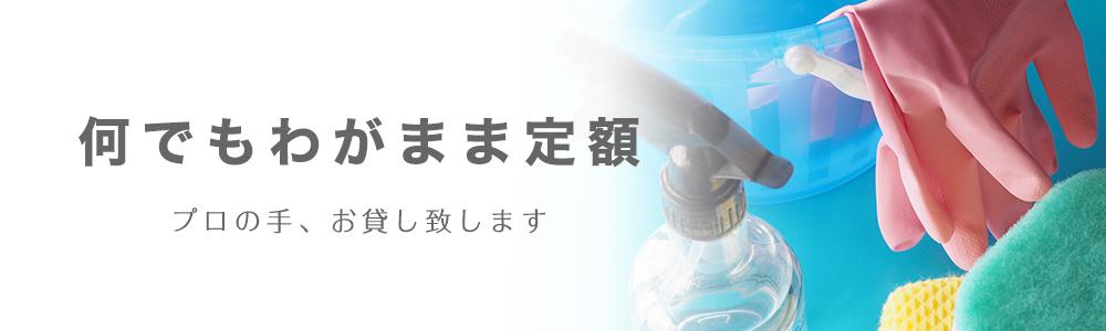 何でもわがまま定額・ハウスクリーニング