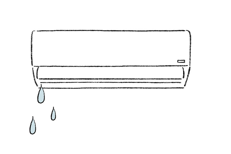 エアコンから水漏れがする