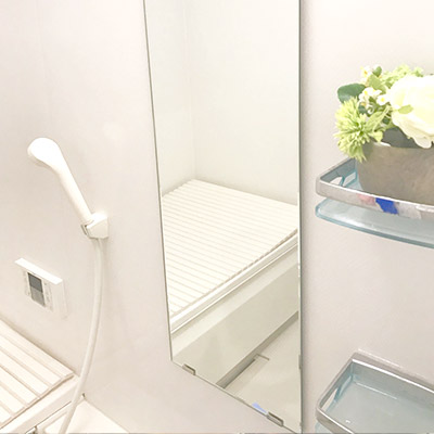 浴室鏡水垢防止コーティング